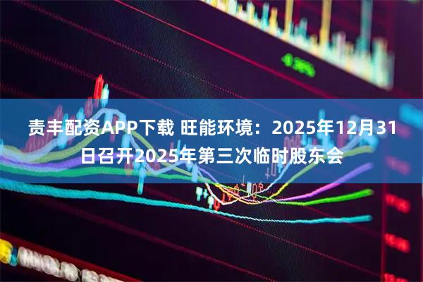 责丰配资APP下载 旺能环境：2025年12月31日召开2025年第三次临时股东会