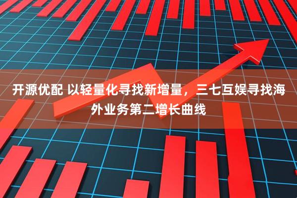开源优配 以轻量化寻找新增量,三七互娱寻找海外业务第二增长曲线
